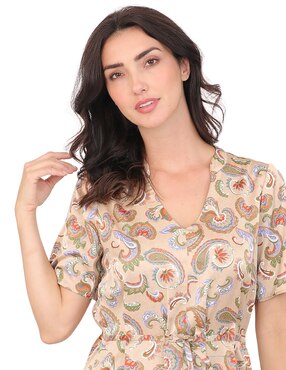 Vestido midi casual Duplan Calabria para mujer