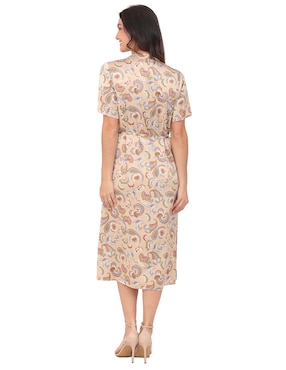 Vestido midi casual Duplan Calabria para mujer