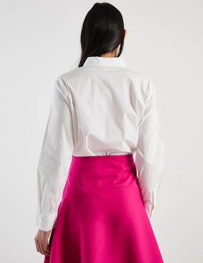 Blusa camisera Chico's manga larga para mujer
