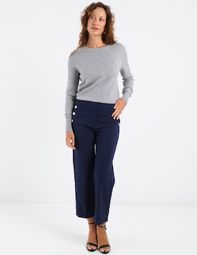 Pantalón capri Chico's straight para mujer