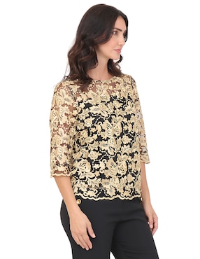 Blusa Duplan manga 3/4 para mujer