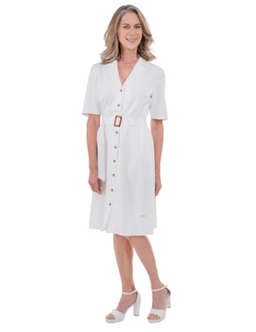 Vestido a la rodilla casual Chaps para mujer