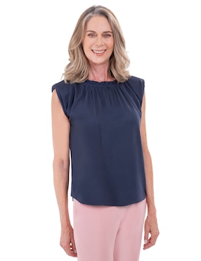 Blusa Chaps sin manga para mujer