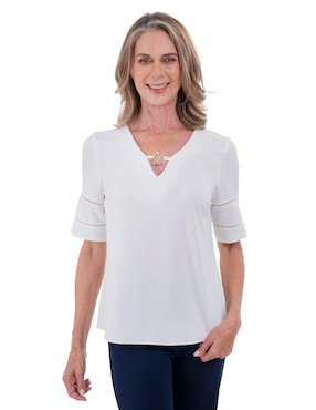 Blusa Chaps manga corta para mujer
