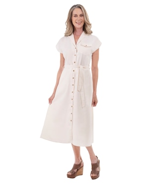 Vestido largo casual Chaps para mujer