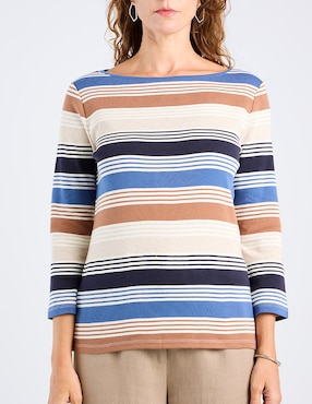 Blusa Talbots manga 3/4 para mujer