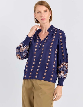 Blusa Talbots manga larga para mujer