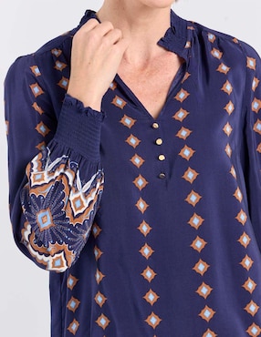 Blusa Talbots manga larga para mujer