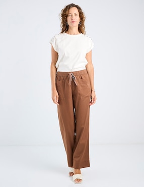Pantalón easy pant Talbots straight para mujer