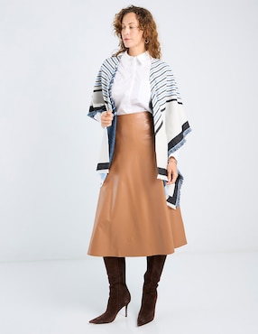 Falda crop Talbots cintura alta