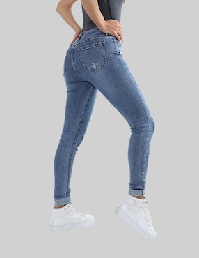 Jeans slim American College Usa para mujer