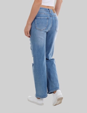 Jeans relaxed American College Usa para mujer