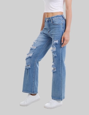Jeans relaxed American College Usa para mujer