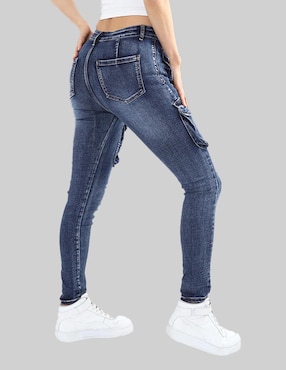 Jeans cargo slim American College Usa para mujer