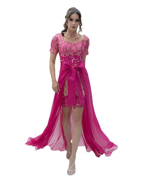 Vestido maxi de fiesta La Difference escote V