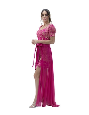Vestido maxi de fiesta La Difference escote V
