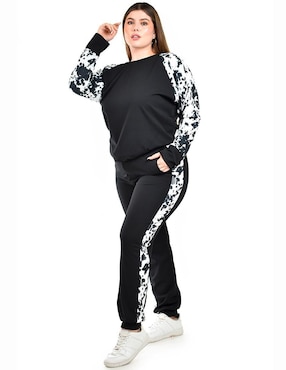 Conjunto deportivo regular Roman Fashion con elástico para mujer
