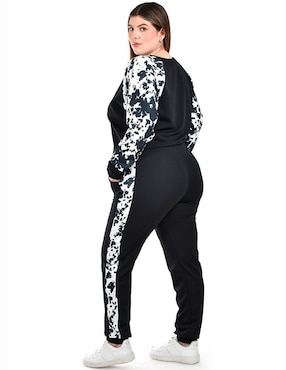Conjunto deportivo regular Roman Fashion con elástico para mujer