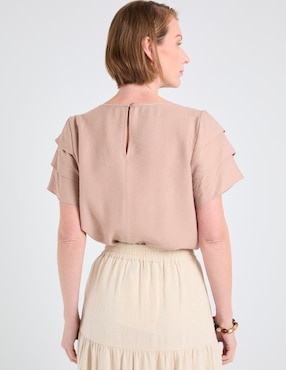 Blusa Damaia Atelier manga corta para mujer