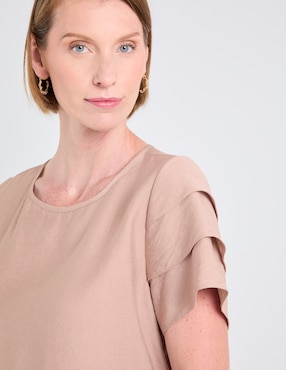 Blusa Damaia Atelier manga corta para mujer
