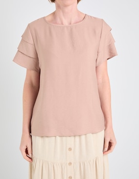 Blusa Damaia Atelier manga corta para mujer