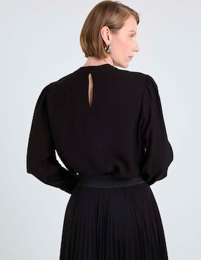 Blusa Damaia Atelier manga larga para mujer