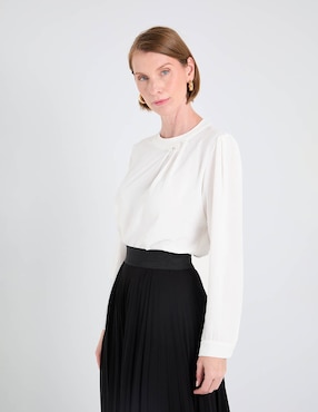 Blusa túnica Damaia Atelier manga larga para mujer