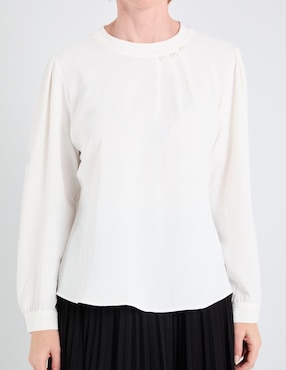 Blusa túnica Damaia Atelier manga larga para mujer