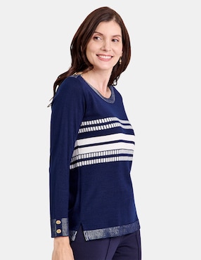 Blusa túnica Vitos manga larga para mujer