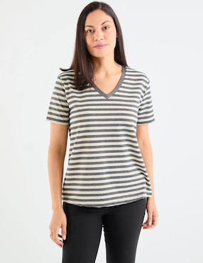 Blusa Damaia Atelier manga corta para mujer
