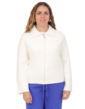 Suéter Duplan Petite cuello camisero para mujer