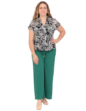 Blusa Duplan Petite manga corta para mujer