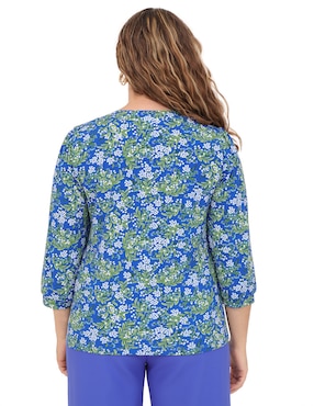 Blusa Duplan Petite manga 3/4 para mujer