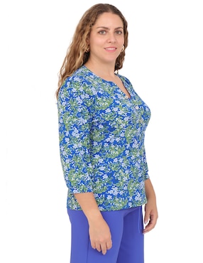 Blusa Duplan Petite manga 3/4 para mujer