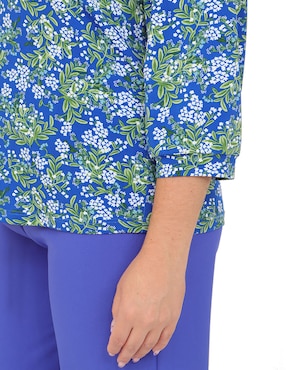 Blusa Duplan Petite manga 3/4 para mujer
