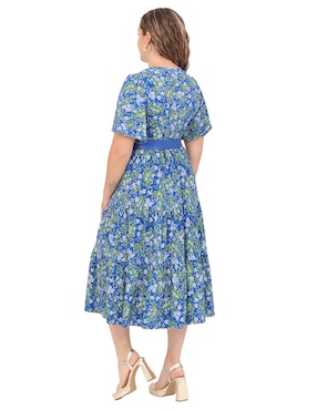 Vestido midi casual Duplan Petite Grupo Virginia para mujer