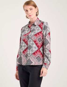 Blusa camisera Lpc manga larga para mujer