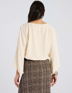 Blusa Lorenza Blau manga larga para mujer