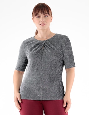 Blusa Margaret manga corta para mujer