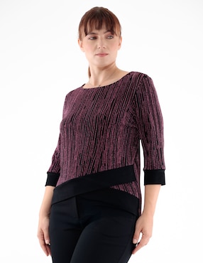 Blusa Margaret manga 3/4 para mujer