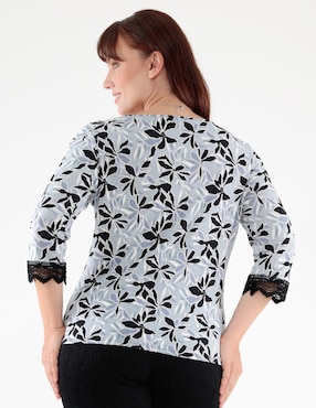 Blusa Margaret manga 3/4 para mujer