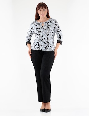 Blusa Margaret manga 3/4 para mujer