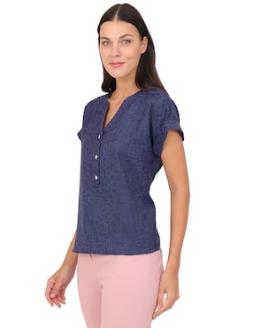 Blusa Duplan manga corta para mujer