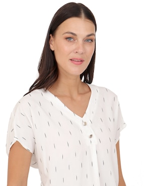 Blusa Duplan manga corta para mujer