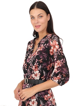 Vestido midi casual Duplan para mujer