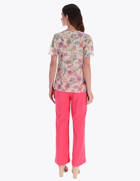 Blusa Charme manga corta para mujer