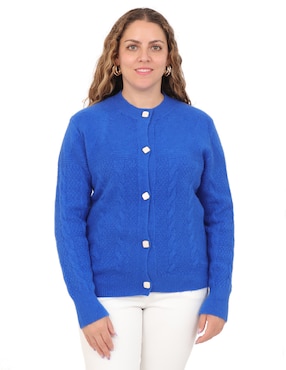 Suéter Duplan Petite cuello redondo para mujer