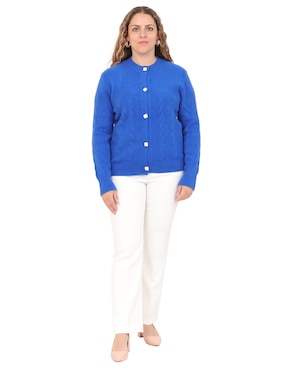 Suéter Duplan Petite cuello redondo para mujer