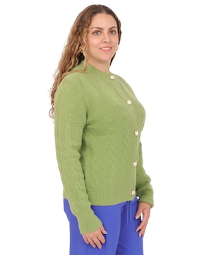 Suéter Duplan Petite cuello redondo para mujer