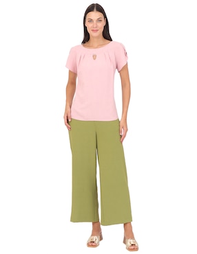 Blusa Duplan manga corta para mujer